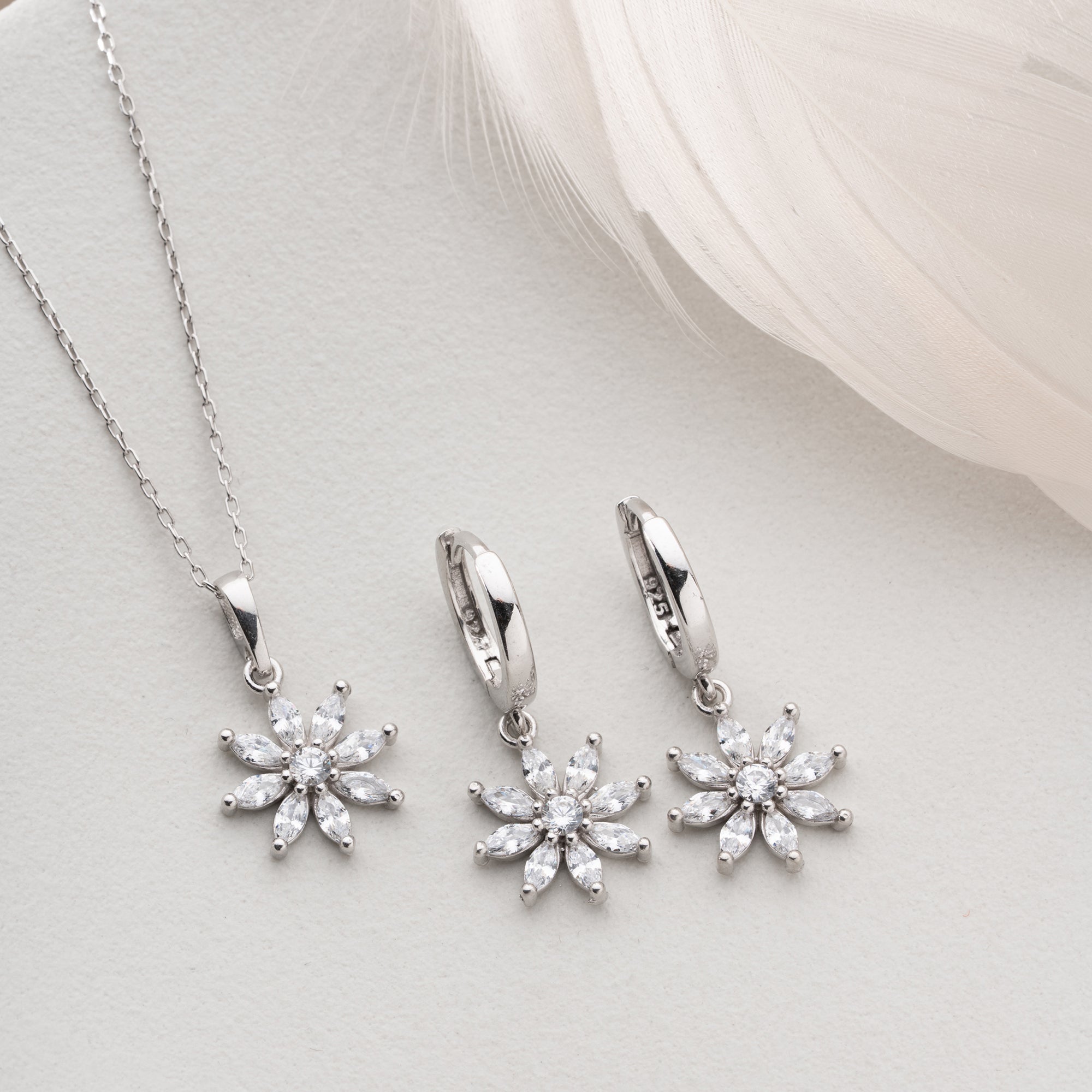 BLUME SET | 925 SILBER
