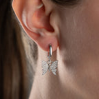 BUTTERFLY OHRRINGE aus 925 Silber - Eleganter Ohrringe - AURIME
