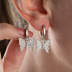 BUTTERFLY OHRRINGE aus 925 Silber - Eleganter Ohrringe - AURIME