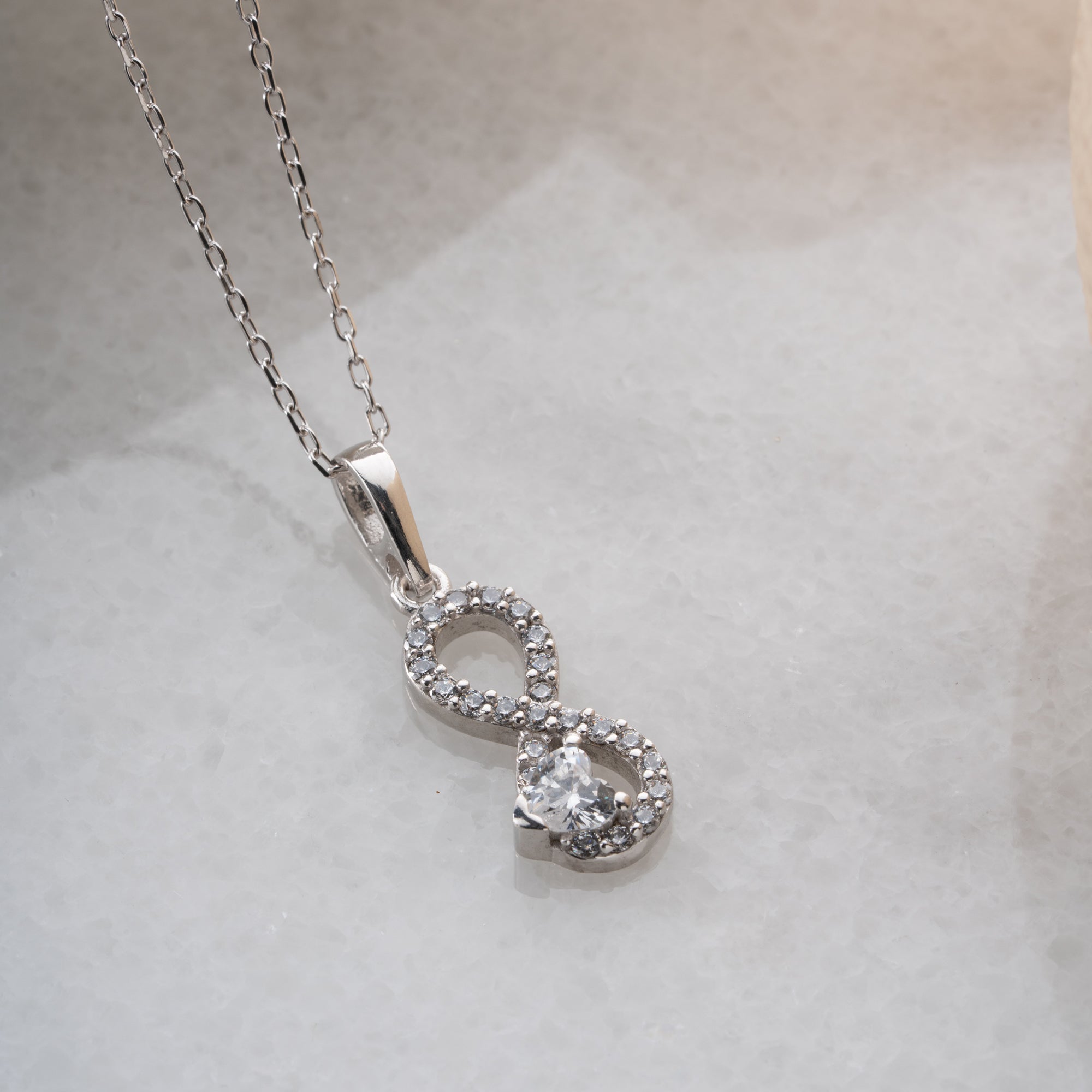 INFINITY STONE HALSKETTE | 925 SILBER
