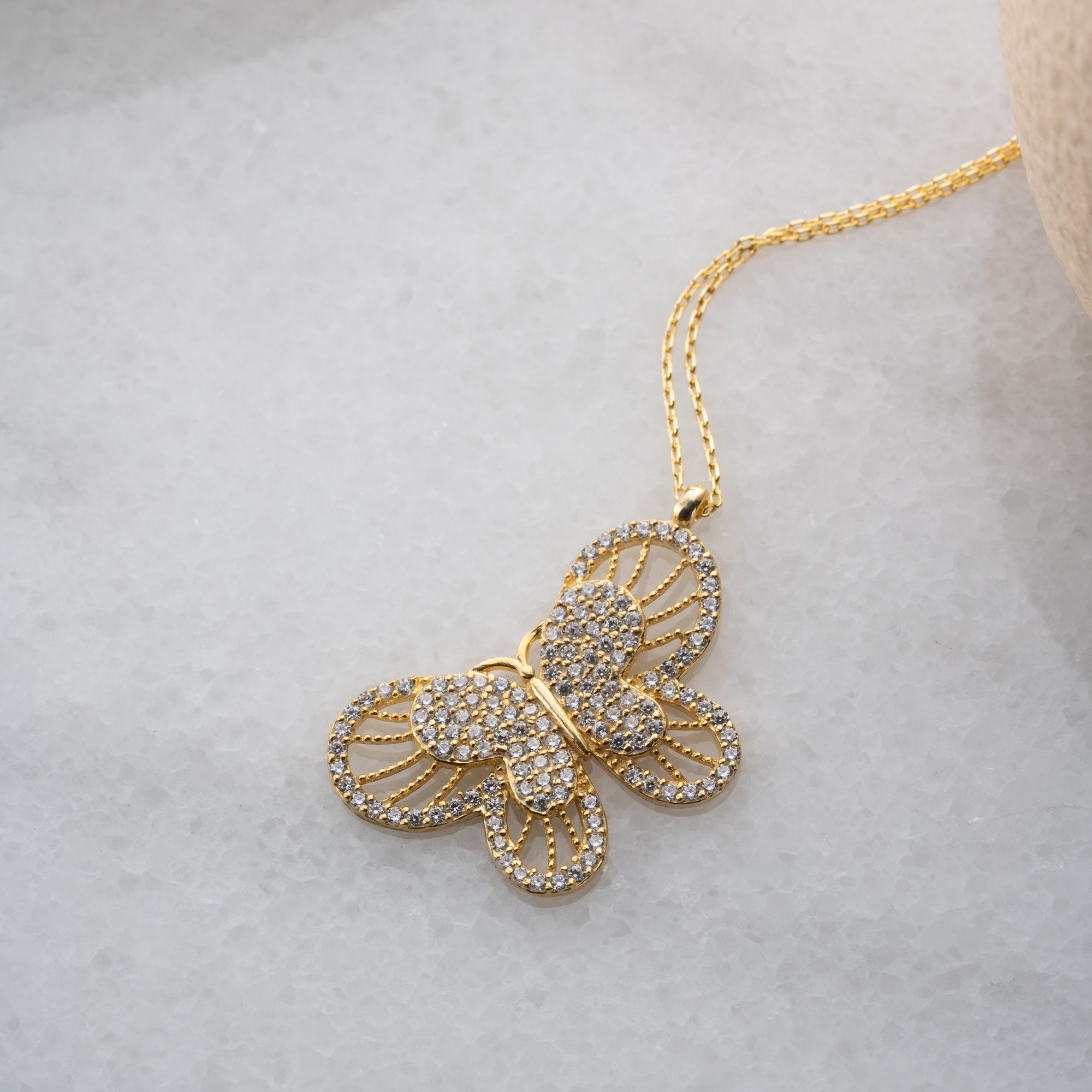 WONDERFULL BUTTERFLY HALSKETTE | 925 SILBER