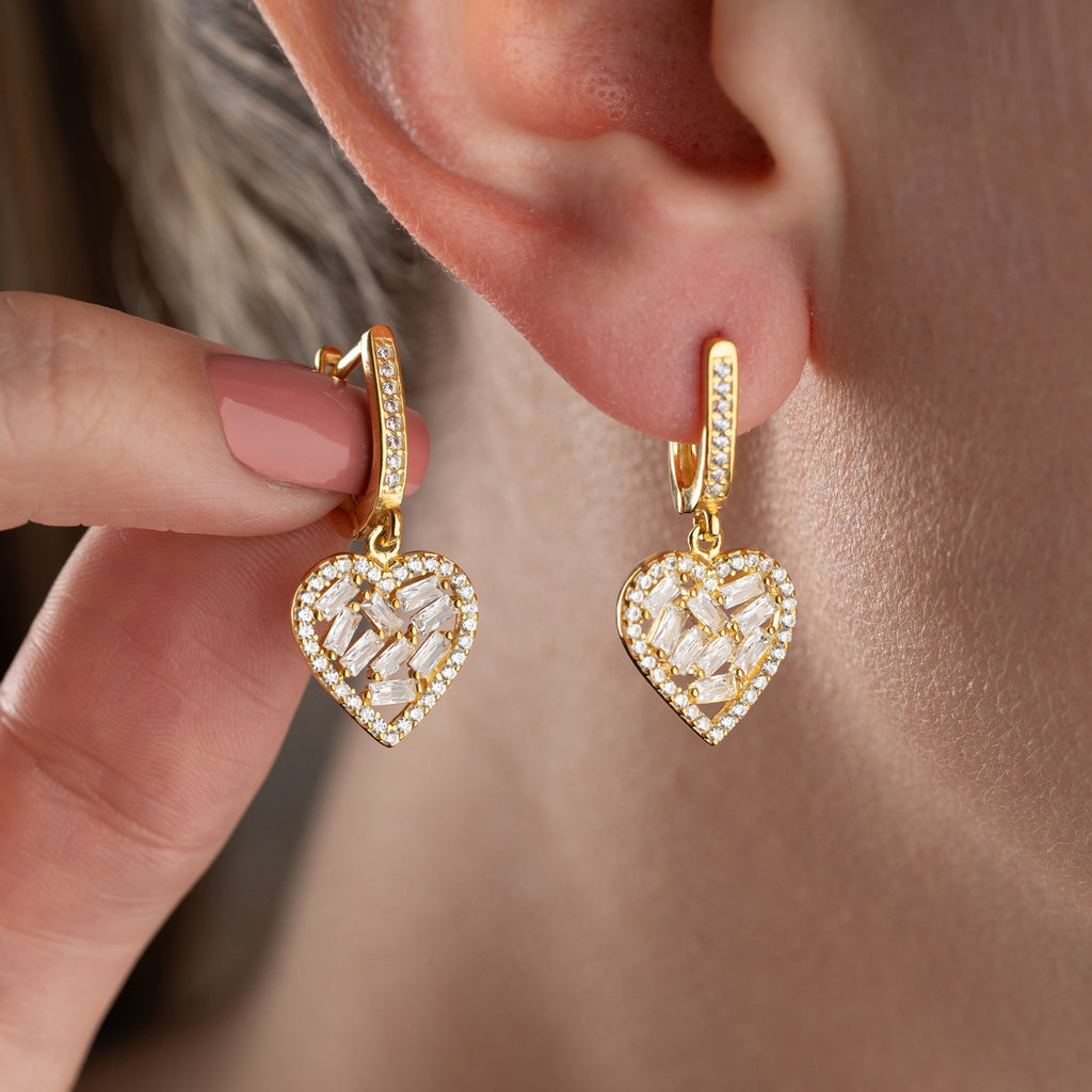 HEART OHRRINGE | 925 SILBER