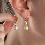 PEARL OHRRINGE aus 925 Silber - Eleganter Ohrringe - AURIME