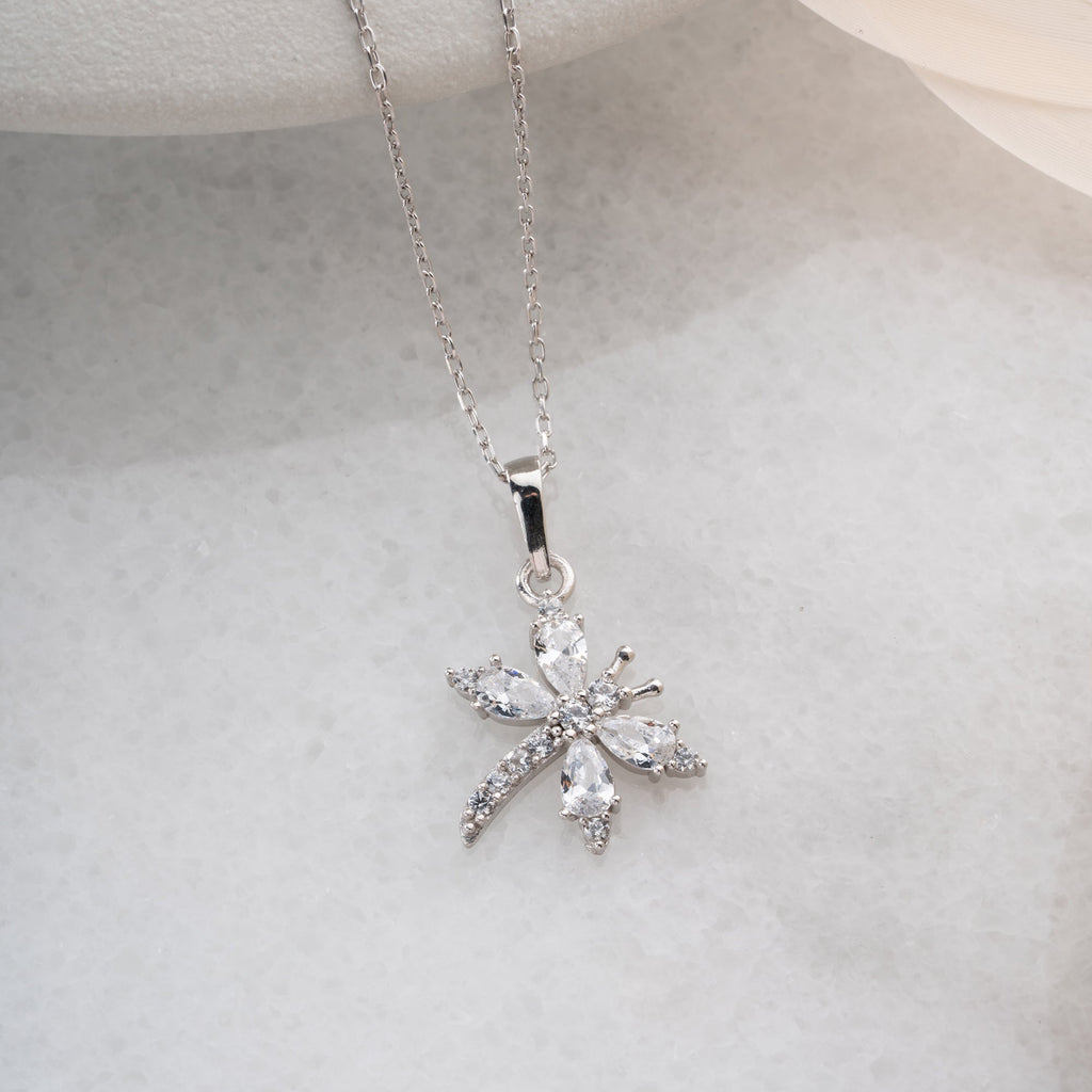 BAGUETTE LIBELLE HALSKETTE | 925 SILBER