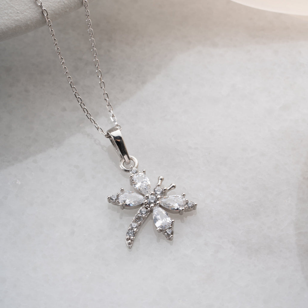 BAGUETTE LIBELLE HALSKETTE | 925 SILBER