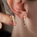 925 Silber Snake-Ohrringe von AURIME, elegante Ohrschmuck mit snake Design, detailreich und stilvoll sichtbar.