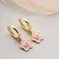 BUNTE GÄNSEBLÜMCHEN OHRRINGE | 925 SILBER