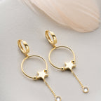 ZARTER STERNKREİS  OHRRINGE | 925 SILBER