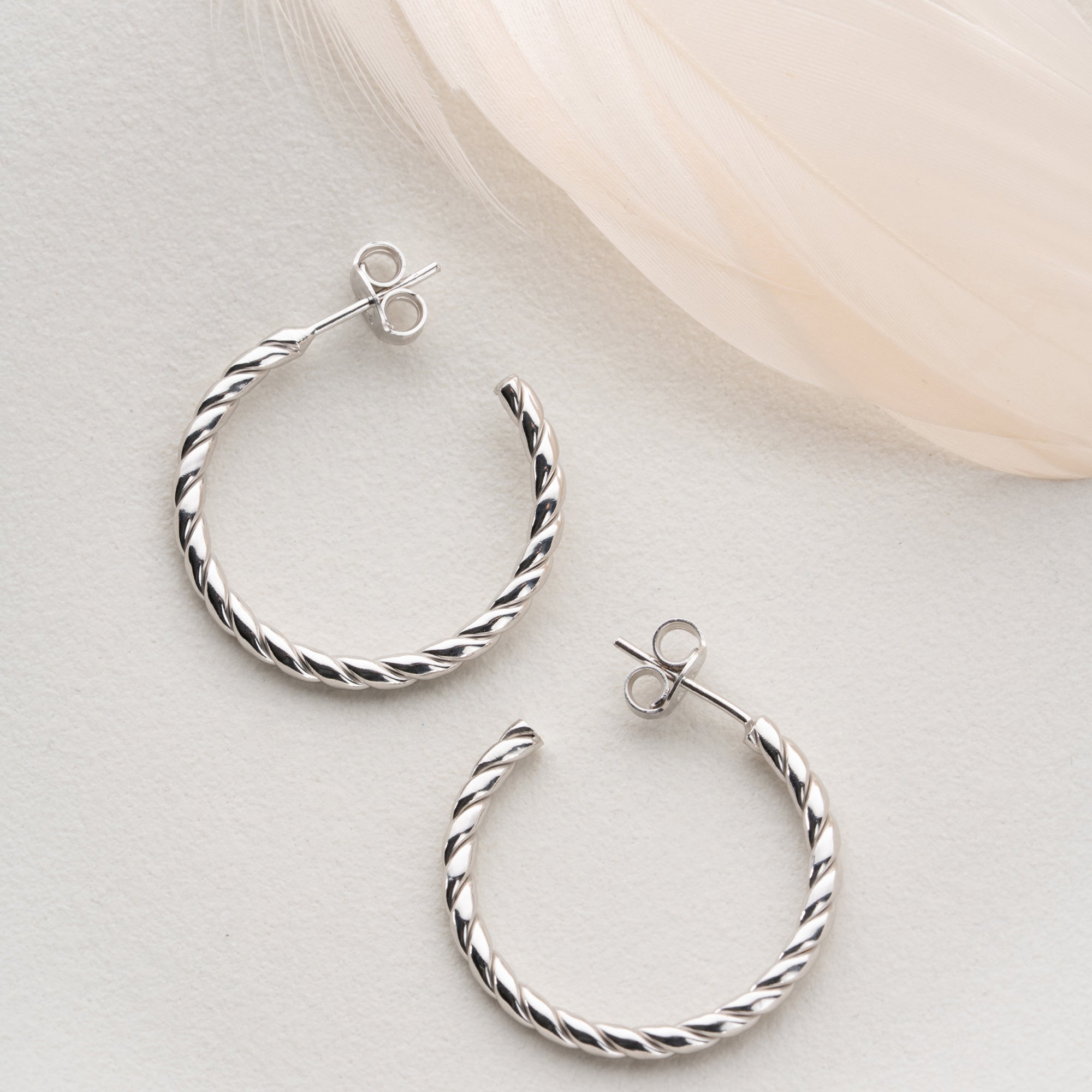 HOCHBLATT  OHRRINGE | 925 SILBER