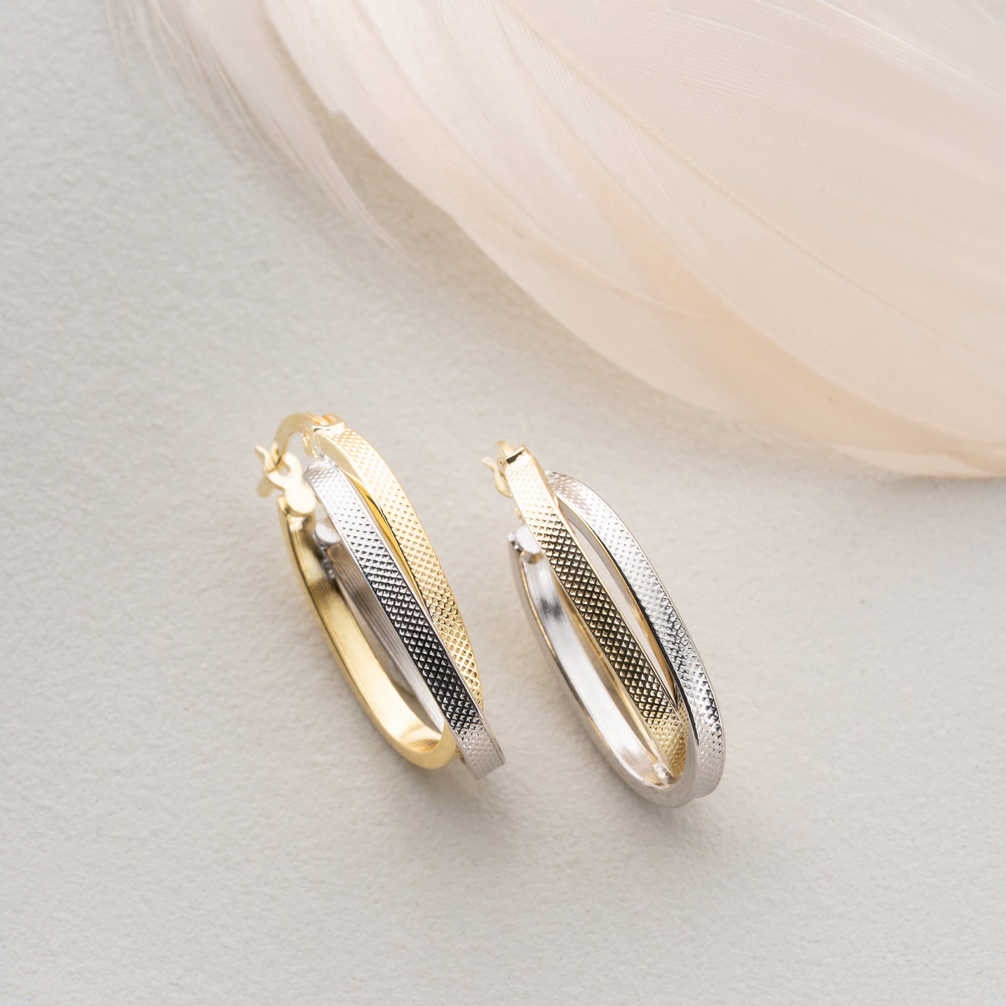 DUO HOOP OHRRINGE | 925 SILBER