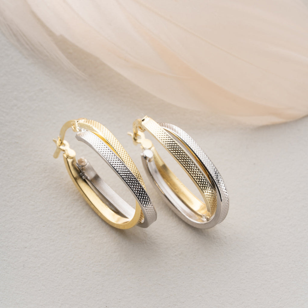 DUO HOOP OHRRINGE | 925 SILBER