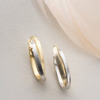 DUO HOOP OHRRINGE | 925 SILBER