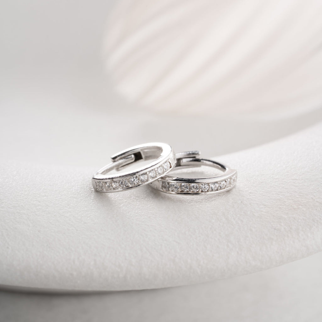 STEIN HOOP OHRRINGE | 925 SILBER