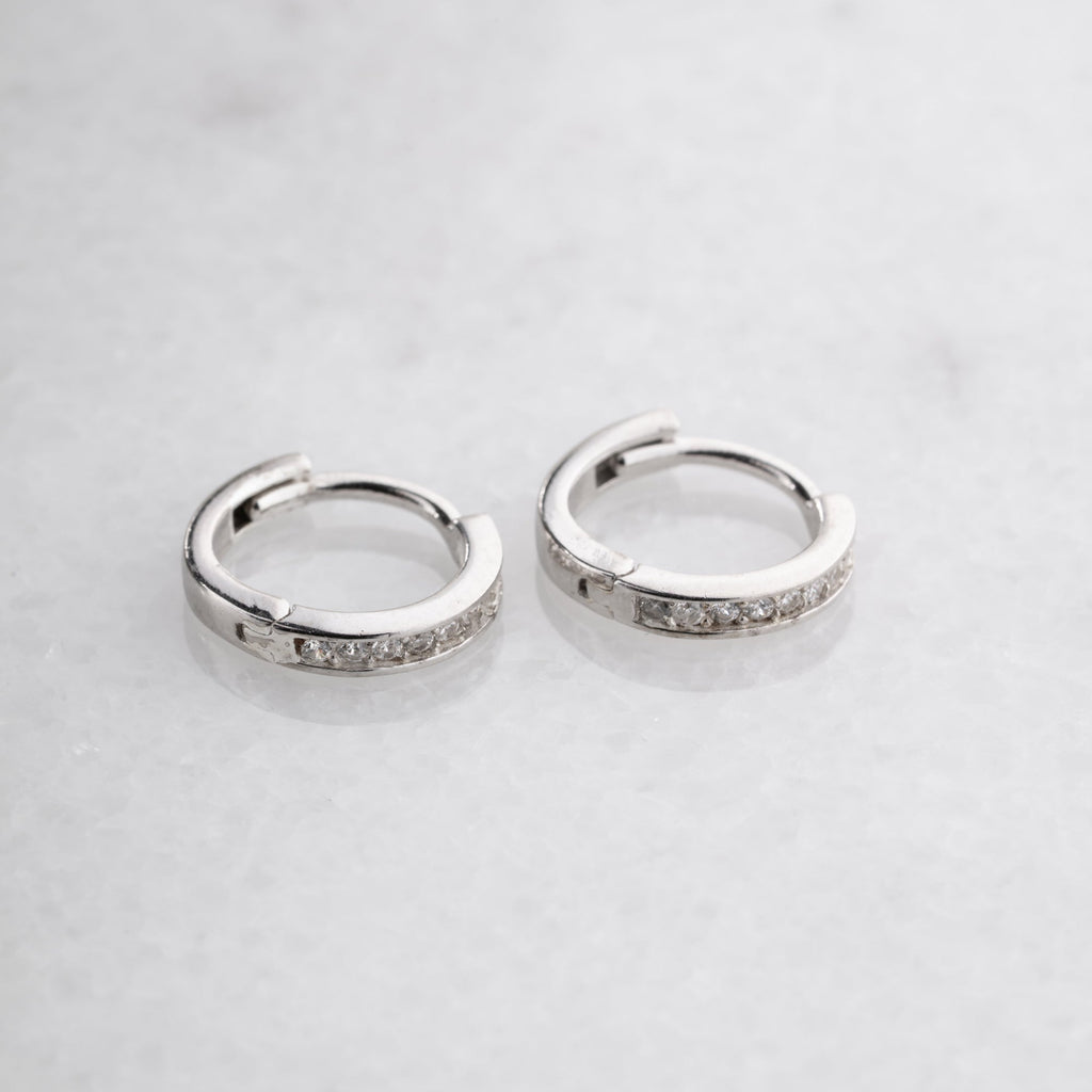 STEIN HOOP OHRRINGE | 925 SILBER