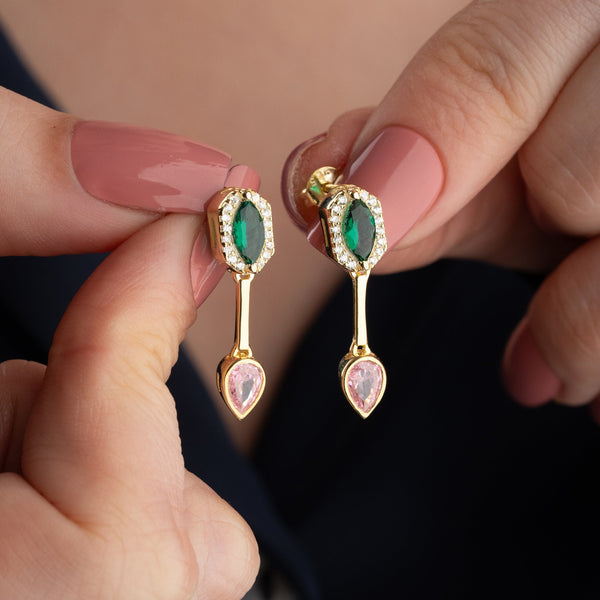 Silberne ADITI Ohrringe aus 925er Silber von AURIME, detaillierte, elegante Ohrschmuck mit filigranen Designs.