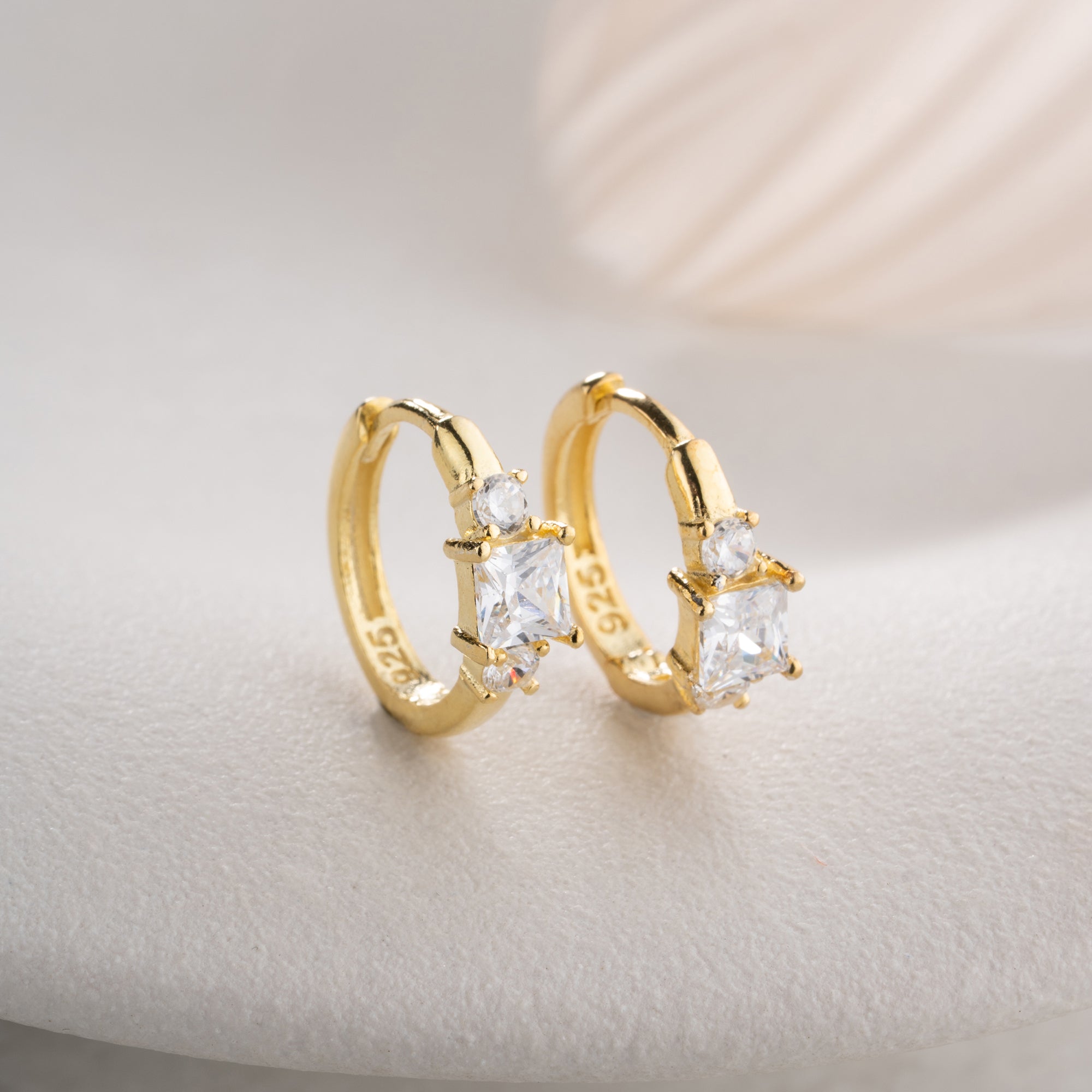SOLITARRING  OHRRINGE | 925 SILBER