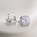 QUADRAT OHRRINGE | 925 SILBER