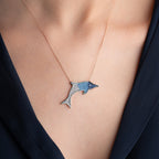 DOLPHIN HALSKETTE aus 925 Silber - Eleganter Halskette - AURIME