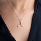 DOLPHIN AVA HALSKETTE aus 925 Silber - Eleganter Halskette - AURIME