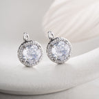 DIAMANDSTEIN  OHRRINGE | 925 SILBER