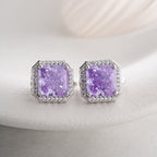 AMETHYSTSTEIN OHRRINGE | 925 SILBER