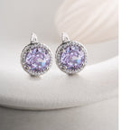 AMETHYSTSTEIN OHRRINGE | 925 SILBER