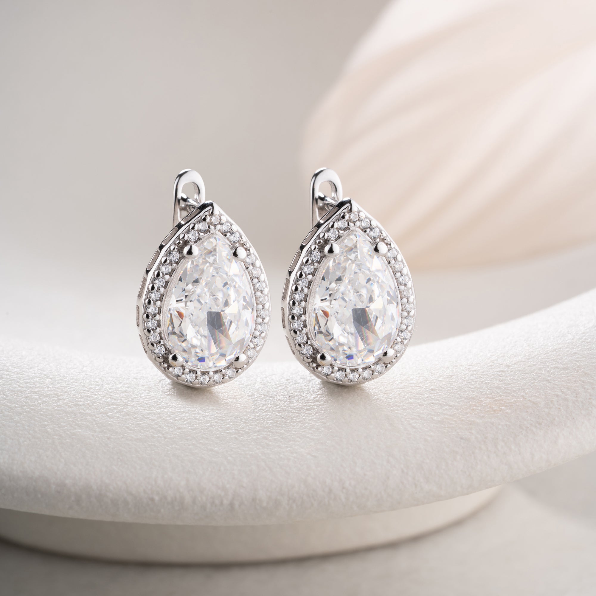 DROPSTEIN  OHRRINGE | 925 SILBER