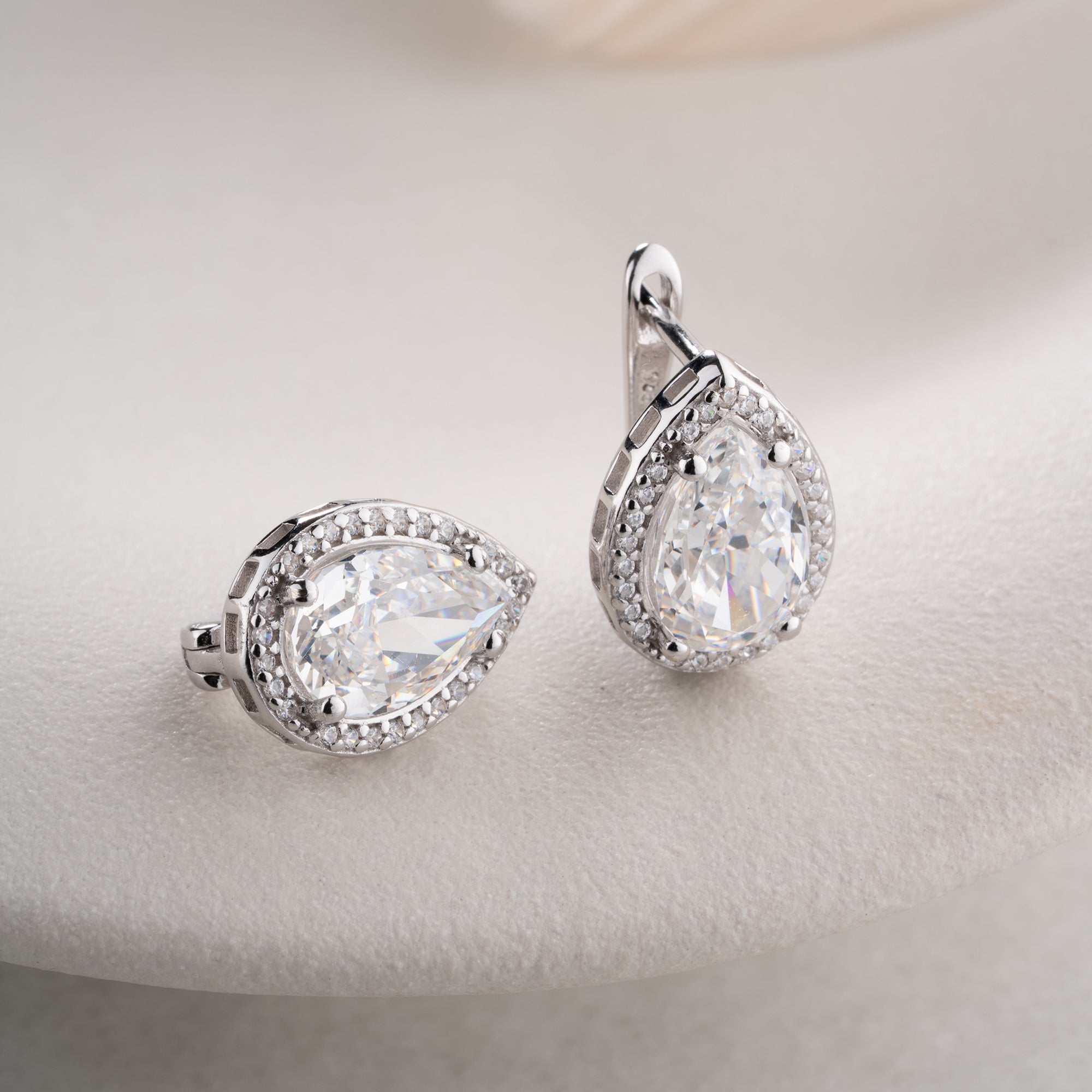 DROPSTEIN  OHRRINGE | 925 SILBER