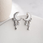 HALBMOND  OHRRINGE | 925 SILBER