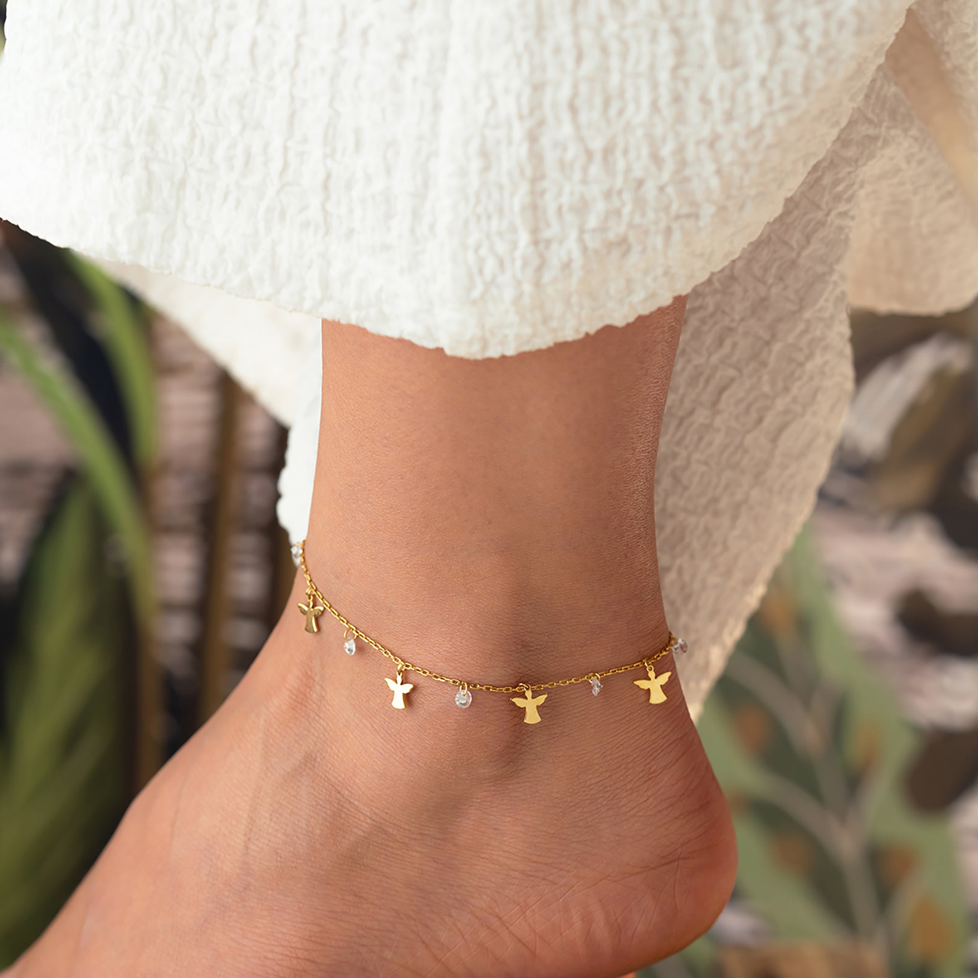 NOA FUSSKETTE aus 925 Silber - Eleganter Halskette - AURIME
