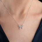 BOGEN HALSKETTE aus 925 Silber - Eleganter Halskette - AURIME