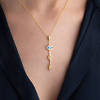CHANDRA Y HALSKETTE aus 925 Silber - Eleganter Halskette - AURIME