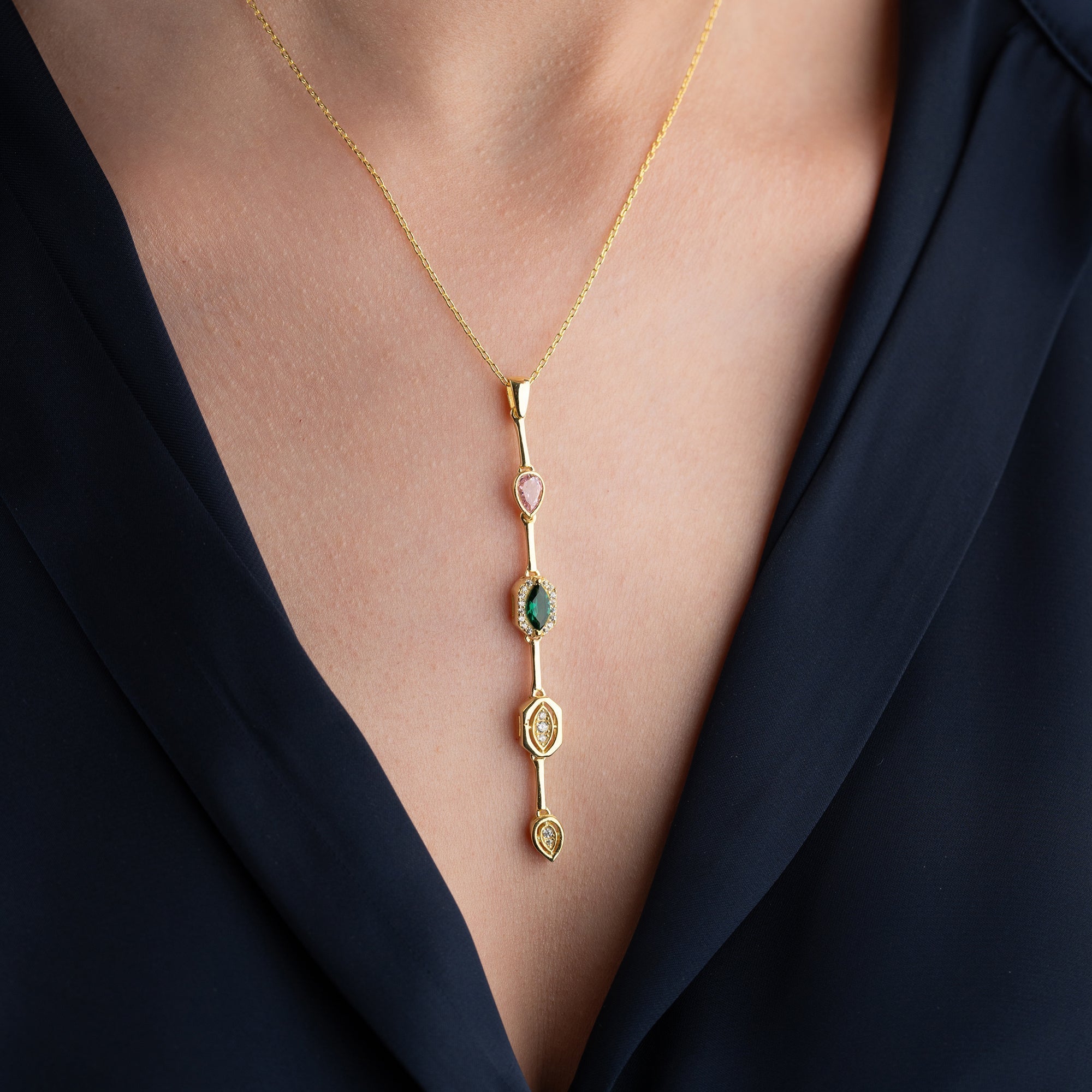 NOLAN Y HALSKETTE aus 925 Silber - Eleganter Halskette - AURIME