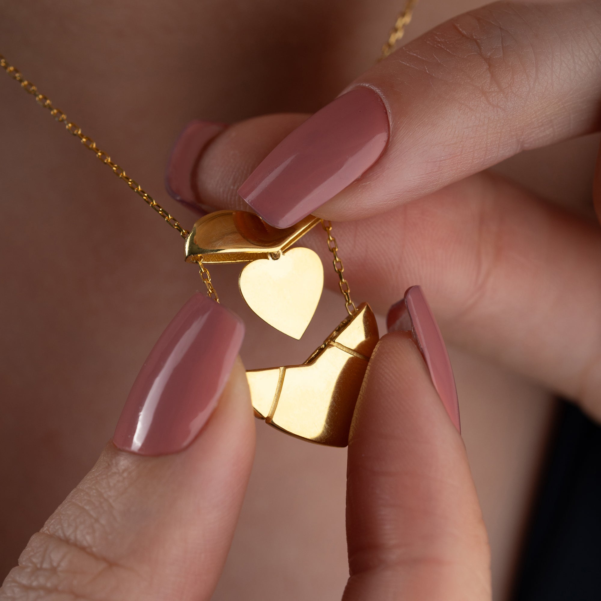 HERZ GRAVUR HALSKETTE | 925 SILBER