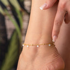 ELOR FUSSKETTE aus 925 Silber - Eleganter Halskette - AURIME