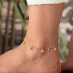 YONA HEART FUSSKETTE aus 925 Silber - Eleganter Halskette - AURIME