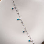 NAZAR STONE FUSSKETTE | 925 SILBER