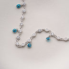 NAZAR STONE FUSSKETTE | 925 SILBER