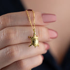 SCHILDKRÖTEN HALSKETTE aus 925 Silber - Eleganter Halskette - AURIME