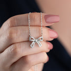 BOGEN HALSKETTE aus 925 Silber - Eleganter Halskette - AURIME