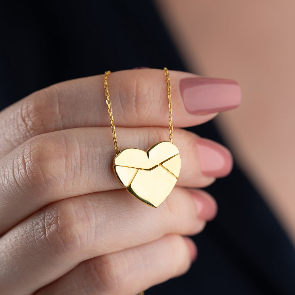 HERZ GRAVUR HALSKETTE | 925 SILBER