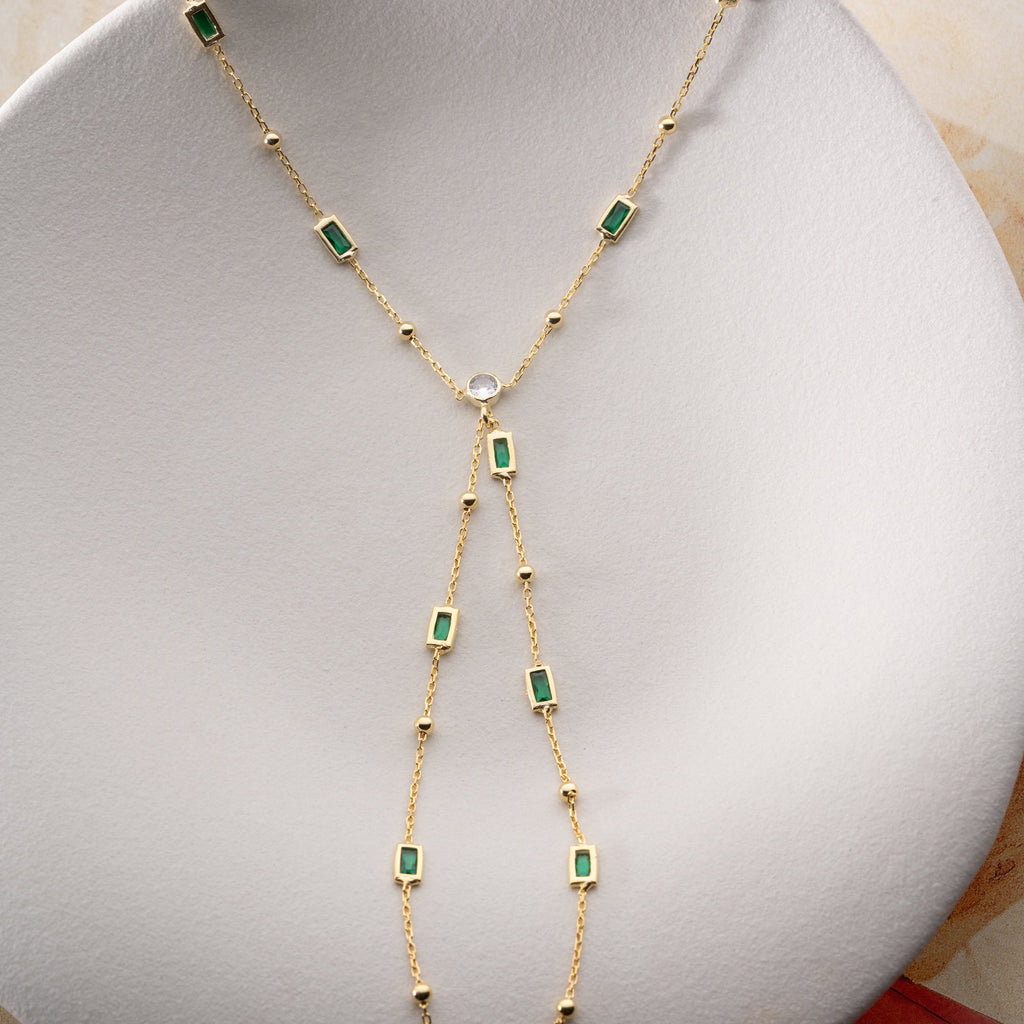 SMARAGD HANDKETTE | 925 SILBER
