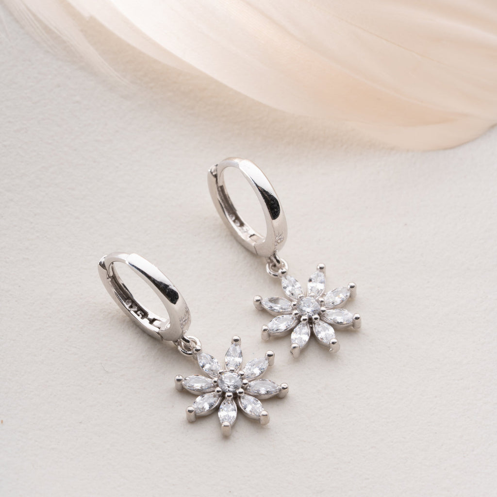 LOTOSBLUME  OHRRINGE | 925 SILBER