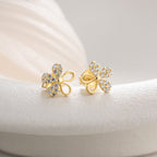 DAISY ZIRKONIA OHRRINGE | 925 SILBER