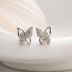 STEINGER SCHMETTERLING OHRRINGE | 925 SILBER