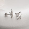 STEINGER SCHMETTERLING OHRRINGE | 925 SILBER
