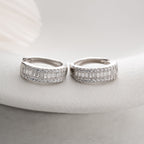 BAGUETTE HOOP OHRRINGE | 925 SILBER