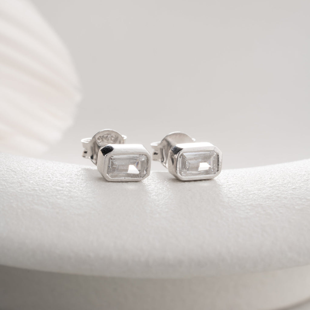 BAGUETTE OHRRINGE | 925 SILBER