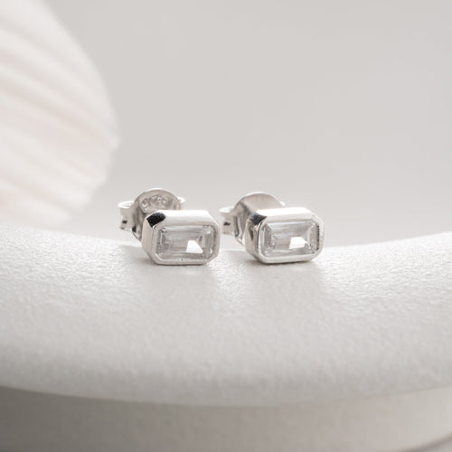 BAGUETTE OHRRINGE | 925 SILBER