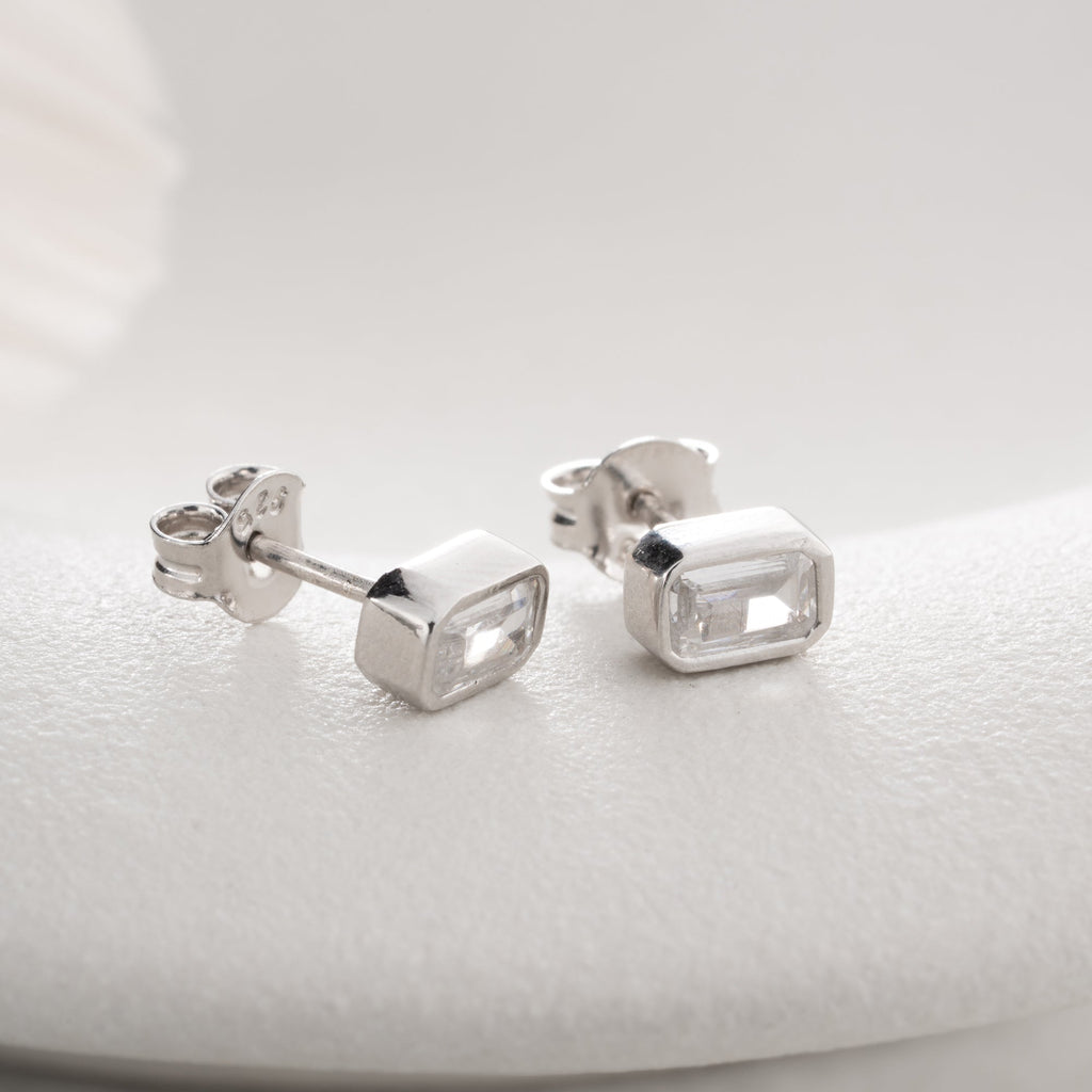 BAGUETTE OHRRINGE | 925 SILBER